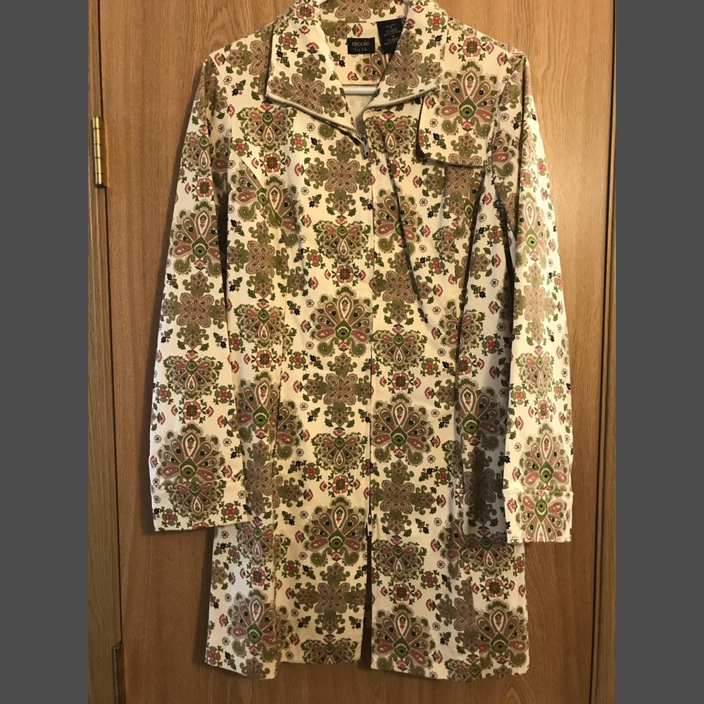 Nicole Miller long dress coat size 14